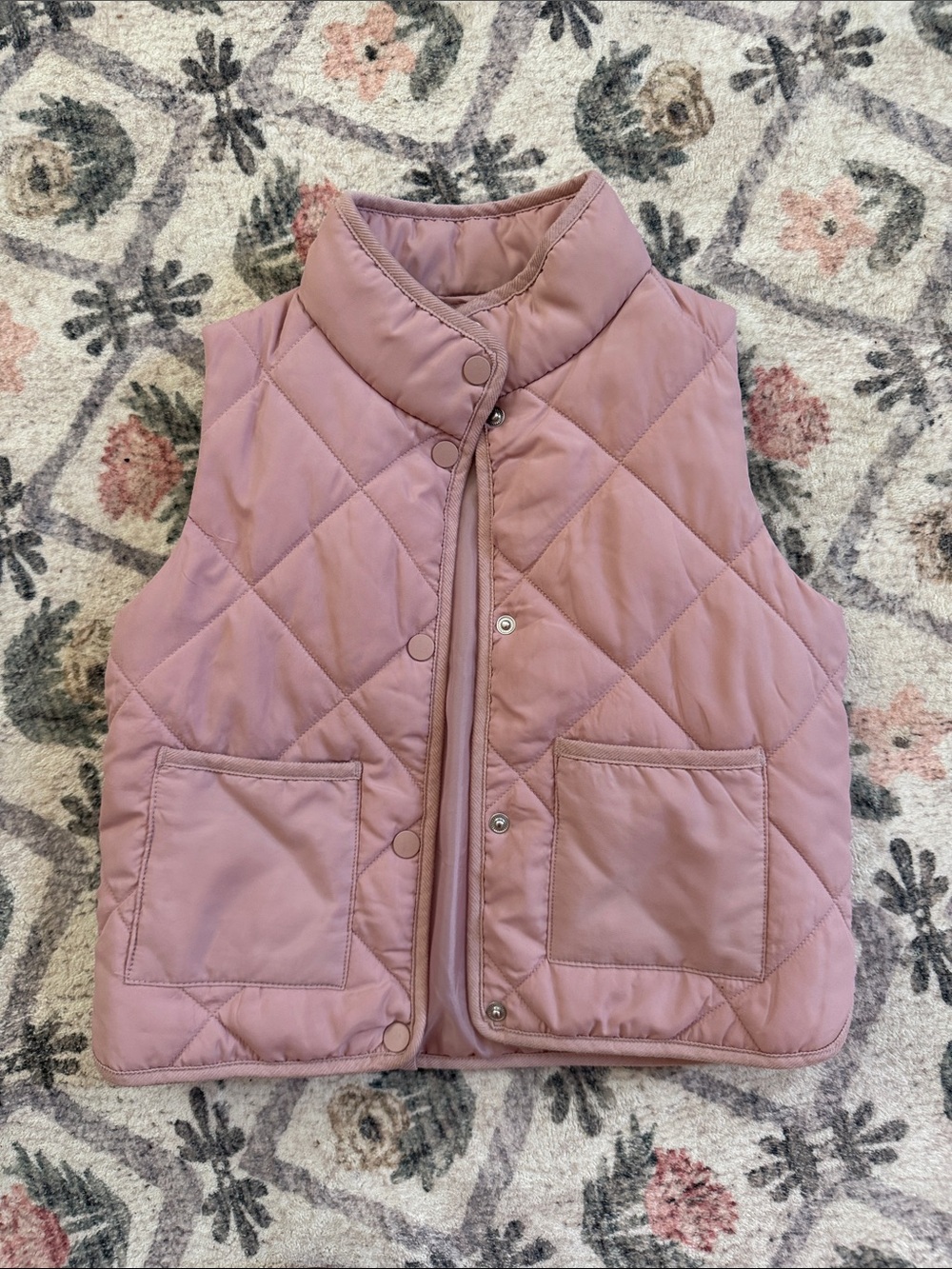 H&M Mauve Quilted Girls' Puffer Vest